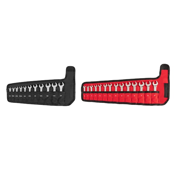 Stubby Combination Wrench Set with Pouch, 25-Piece (1/4 - 3/4 in., 6 - 19 mm)